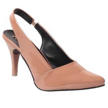 Women  Brown back strap  Heel sandals 1