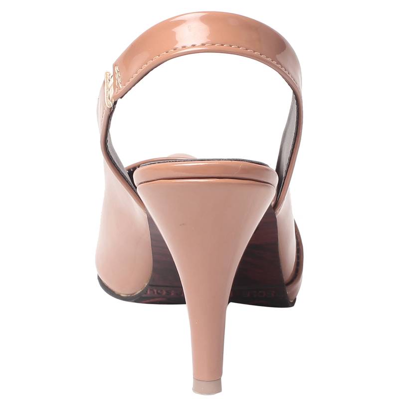Women  Brown back strap  Heel sandals