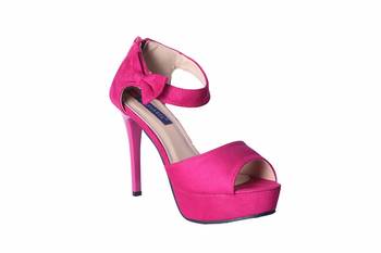 Women Pink Synthetic  closed back  stiletto  Heels 1