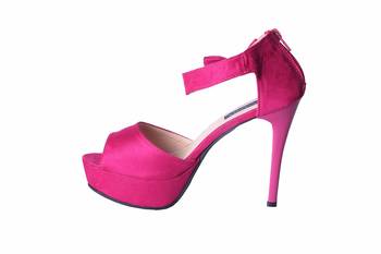 Women Pink Synthetic  closed back  stiletto  Heels 3