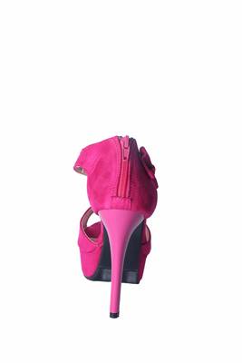 Women Pink Synthetic  closed back  stiletto  Heels 4