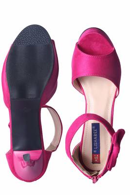 Women Pink Synthetic  closed back  stiletto  Heels 5