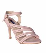 Women Pink  back strap Heels