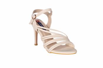 Women beige  back strap stiletto  Heels 1