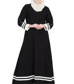 Black Plain Nida Abaya