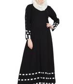 Black Plain Nida Abaya