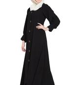 Black Plain Nida Abaya