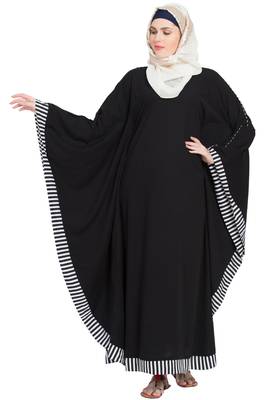 Black Plain Nida Abaya 2