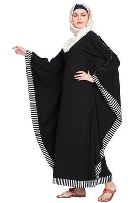 Black Plain Nida Abaya 3
