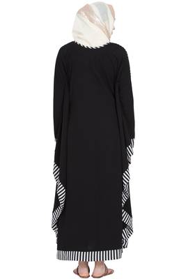 Black Plain Nida Abaya 4