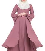 Pink Plain Nida Abaya