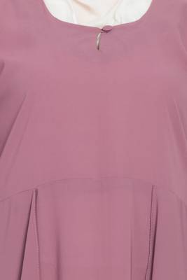 Pink Plain Nida Abaya 5