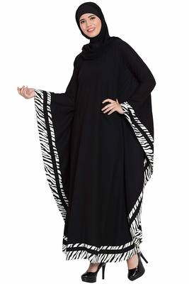 Black Plain Nida Abaya 2