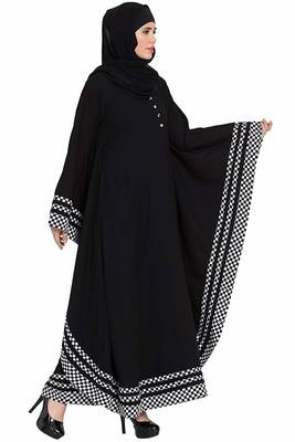 Black Plain Nida Abaya 2