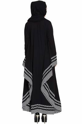 Black Plain Nida Abaya 4