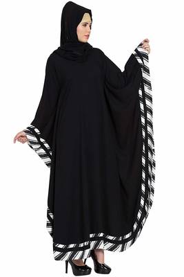 Black Plain Nida Abaya 2