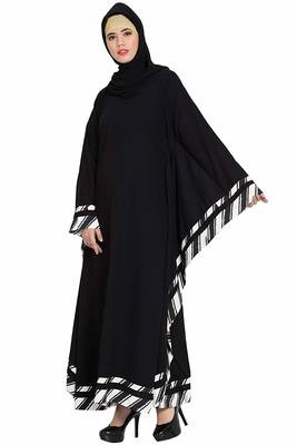 Black Plain Nida Abaya 3
