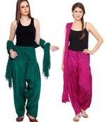 multicolor cotton Patiala with cotton Dupatta