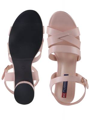 Women Synthetic pink  Sandals back strap 5