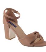 Women Synthetic brown  Sandals ankle strap