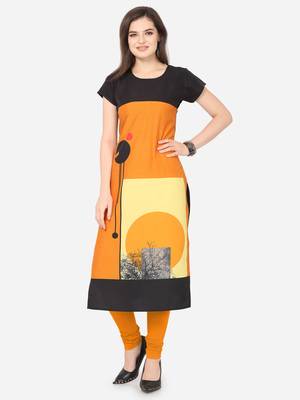 Multicolor printed crepe kurtas-and-kurtis 1