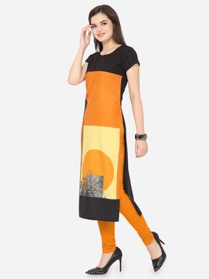 Multicolor printed crepe kurtas-and-kurtis 3