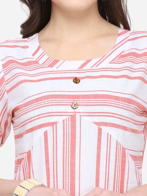 White plain cotton kurtas-and-kurtis 4