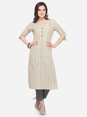 Multicolor plain cotton kurtas-and-kurtis 1