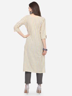 Multicolor plain cotton kurtas-and-kurtis 2