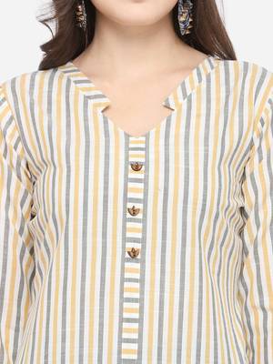 Multicolor plain cotton kurtas-and-kurtis 4