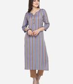 Multicolor plain cotton kurtas-and-kurtis