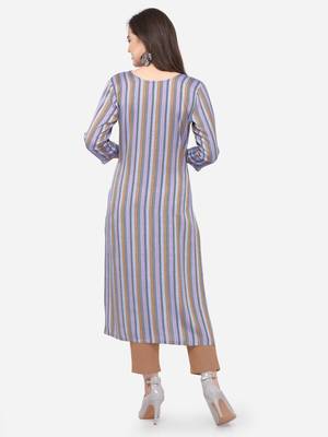Multicolor plain cotton kurtas-and-kurtis 2