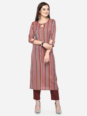 Multicolor plain cotton kurtas-and-kurtis 1