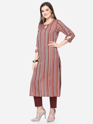 Multicolor plain cotton kurtas-and-kurtis 3
