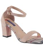 Women Synthetic pink   Sandals block heel  ankle strap