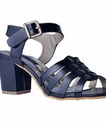 Women Synthetic Black  block Heels