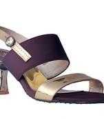 Women Synthetic Brown mid Heels