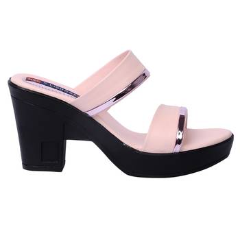 Women Synthetic Pink block heel 2