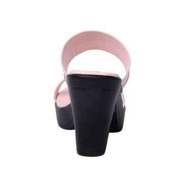Women Synthetic Pink block heel 4