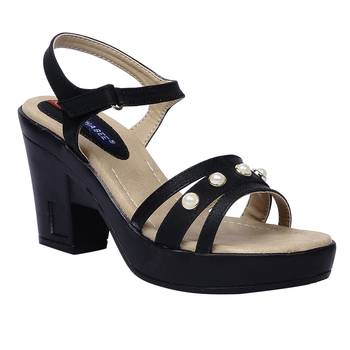 Women Synthetic Black sandal 1