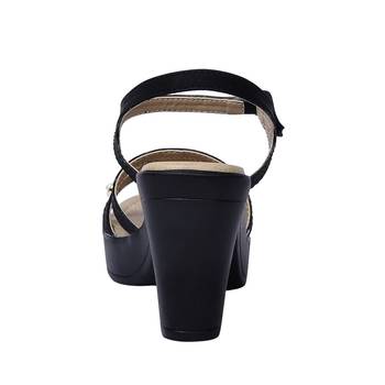 Women Synthetic Black sandal 4