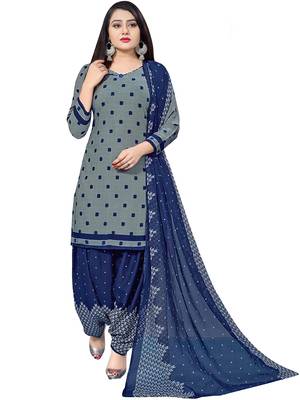 Grey Printed Cotton Salwar 1