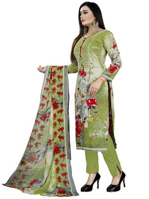 Green Floral Print Cotton Salwar 2