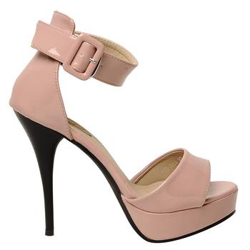 women Peach synthetic Stilettos 2