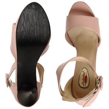 women Peach synthetic Stilettos 5