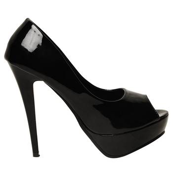 women Black synthetic Stilettos 2