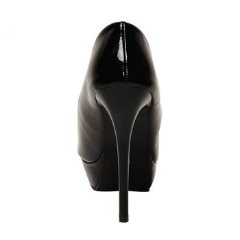 women Black synthetic Stilettos 4
