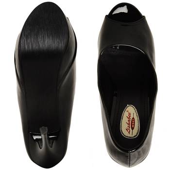 women Black synthetic Stilettos 5