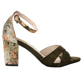 women Green synthetic Stilettos 2