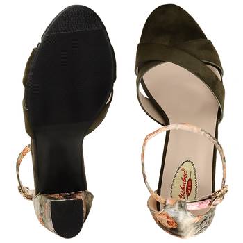 women Green synthetic Stilettos 5
